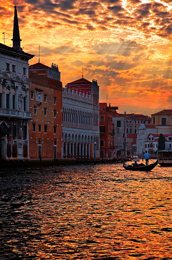 Sunset Over Grand canal Venice, Italy.jpg