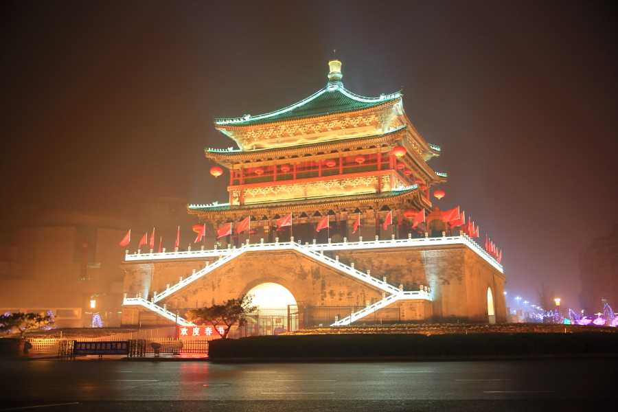 钟楼夜景