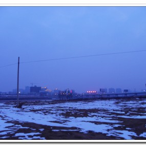 泾河雪景