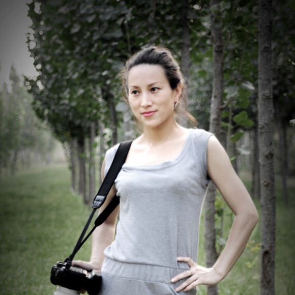 美女留影