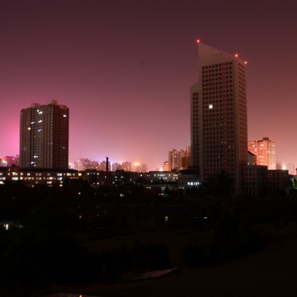 我的美术学校夜景