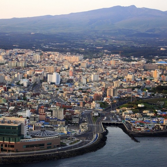 鸟瞰济州岛