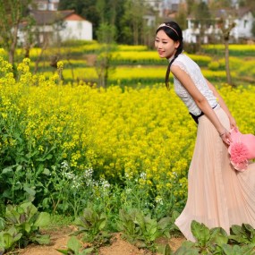 油菜花人像