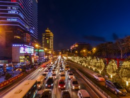 小寨天桥夜景