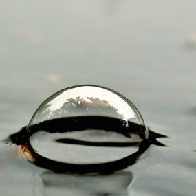 雨中校园