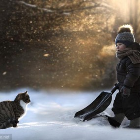 Elena Shumilova：孩子与动物的温暖瞬间