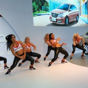 西安曲江车展 作业 洋妞车模特 20120930