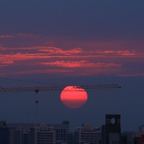 城市@夕阳西下