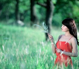 阳光下的美女~