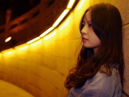 夜景人像