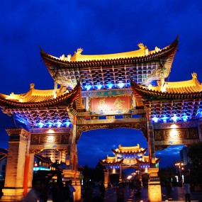 一组夜景