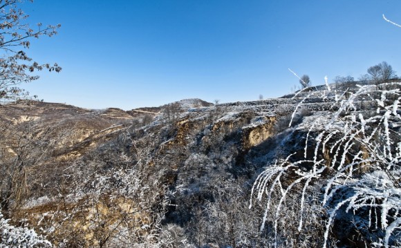初冬的雪