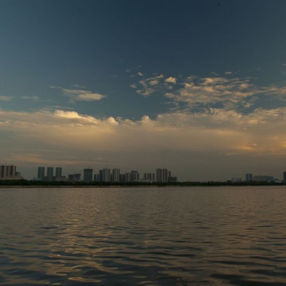 雨后咸阳湖