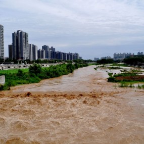 铲河总算涨水了